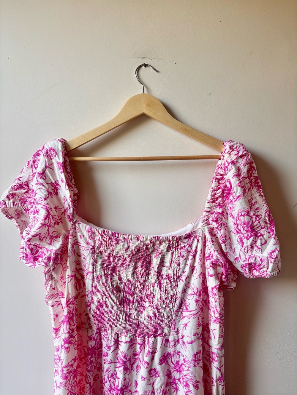LONDON TIMES | floral puff sleeve dress | size 16 - Picture 7 of 8